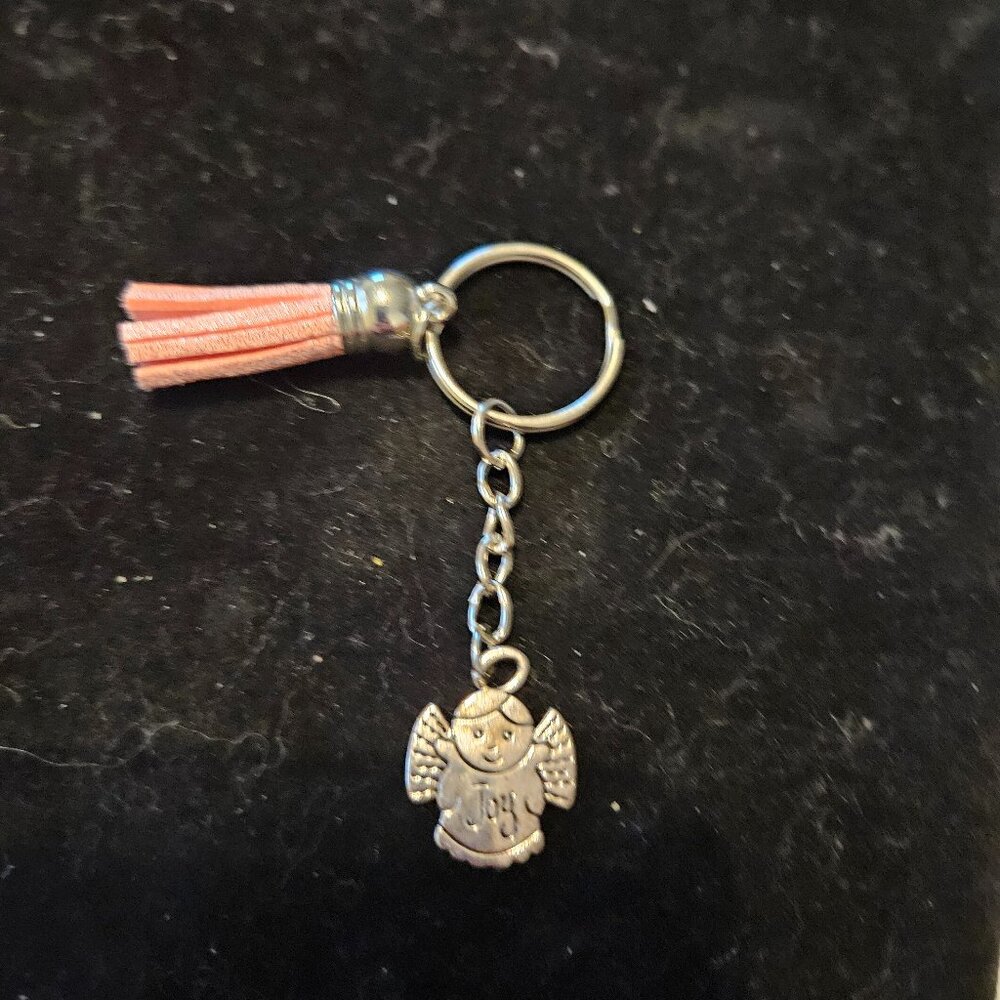 Keychain Angel "Joy" With Tassel - Hand Assembled